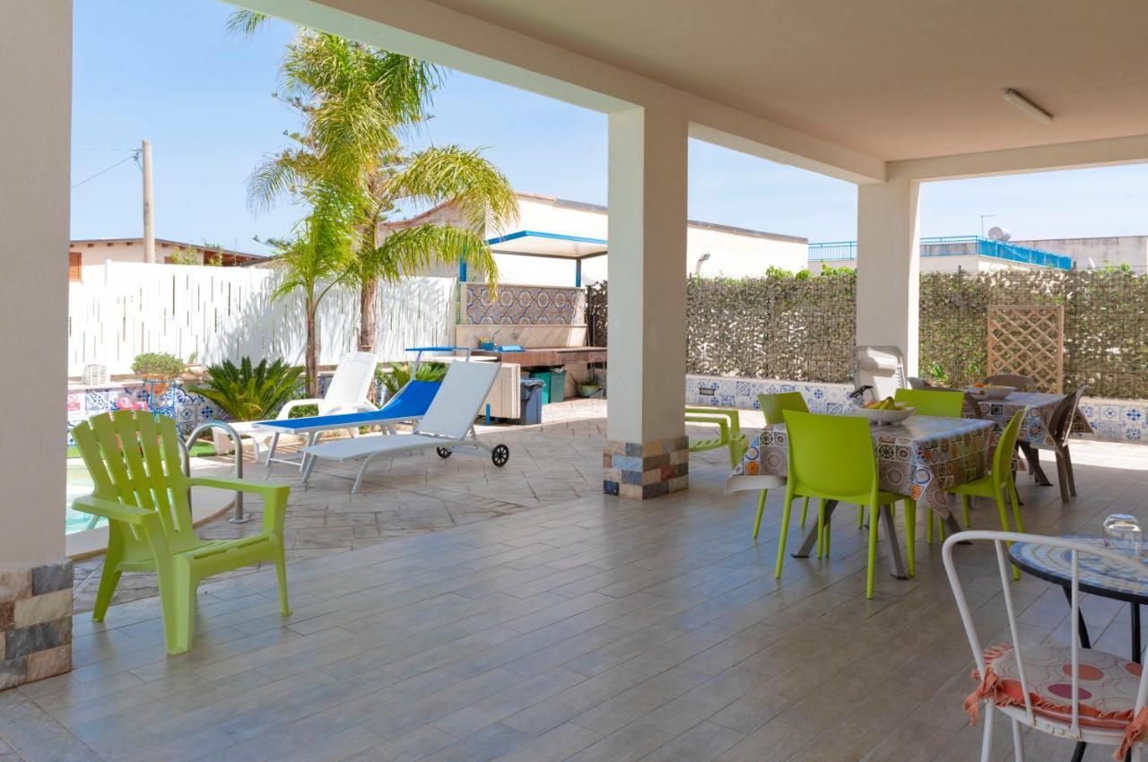 Villa Con Piscina Alcamo Marina Bagian luar foto